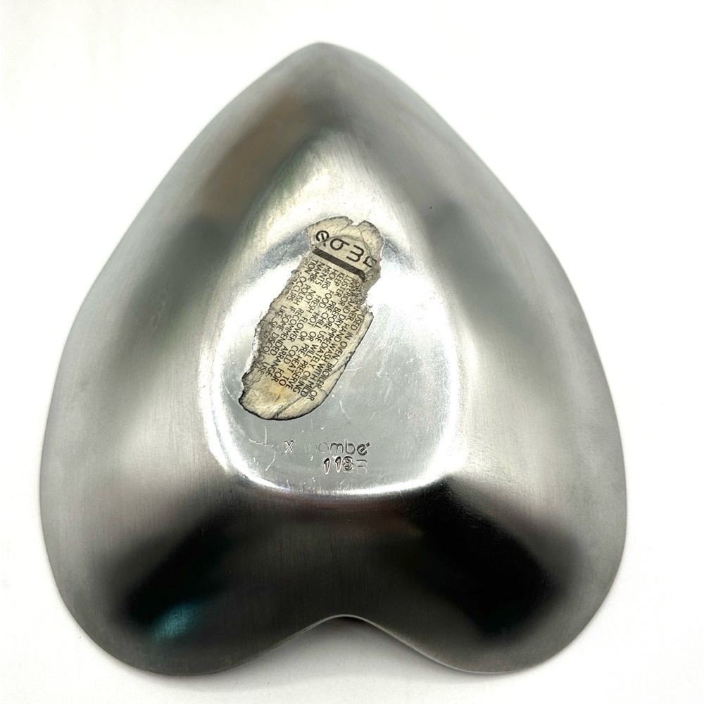 Nambe Heart Shaped Bowl, #118 B. Beautiful 8.5” long - Picture 3 of 9